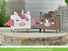 Load image into Gallery viewer, tiny gift box unicorn and horse add-on