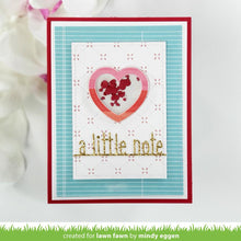 Load image into Gallery viewer, heart shaker gift tag
