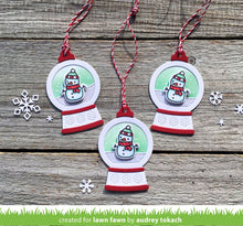 Load image into Gallery viewer, snow globe gift tag
